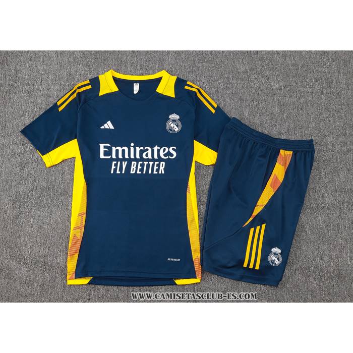Chandal del Real Madrid 24-25 Manga Corta Azul - Pantalon Corto